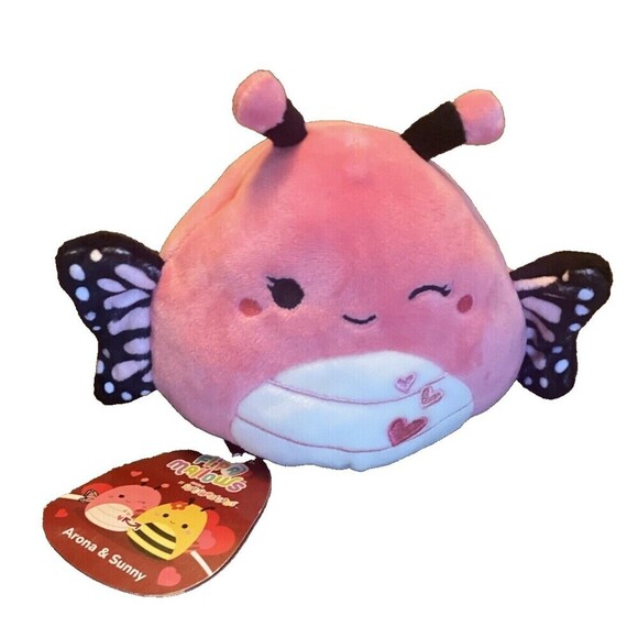 Squishmallow Flip A Mallow Arona Butterfly to Sunny the Bee Reversible 5" Plush - Picture 1 of 16